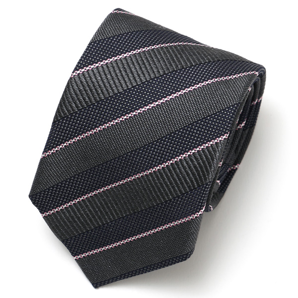 フランコ スパダ(Franco Spada) ネクタイ ストライプ柄 グレー