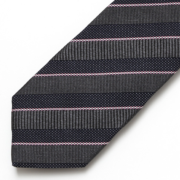  ネクタイ ビジネス 8cm幅 国産 シルク レギュラー幅 ストライプ 柄 おしゃれ ブランド メンズ 無地 グレー グレイ 灰色 男性 彼氏 旦那 夫 プレゼント 誕生日 父の日 社会人 高級 絹 フランコ スパダ(Franco Spada)