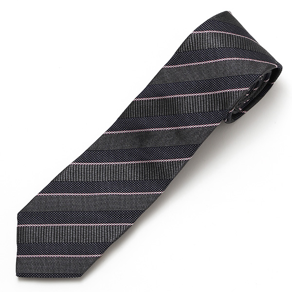  ネクタイ ビジネス 8cm幅 国産 シルク レギュラー幅 ストライプ 柄 おしゃれ ブランド メンズ 無地 グレー グレイ 灰色 男性 彼氏 旦那 夫 プレゼント 誕生日 父の日 社会人 高級 絹 フランコ スパダ(Franco Spada)