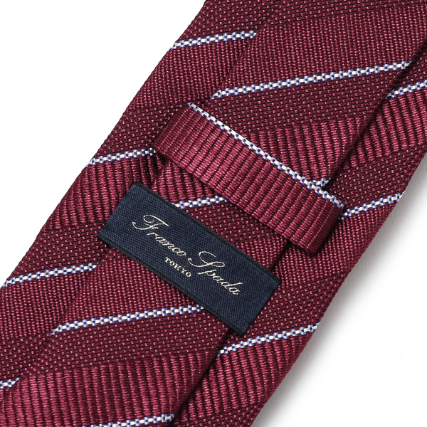  ネクタイ ビジネス 8cm幅 国産 シルク レギュラー幅 ストライプ 柄 おしゃれ ブランド メンズ 無地 ワイン レッド ワイン 赤色 男性 彼氏 旦那 夫 プレゼント 誕生日 父の日 社会人 高級 絹 フランコ スパダ(Franco Spada)
