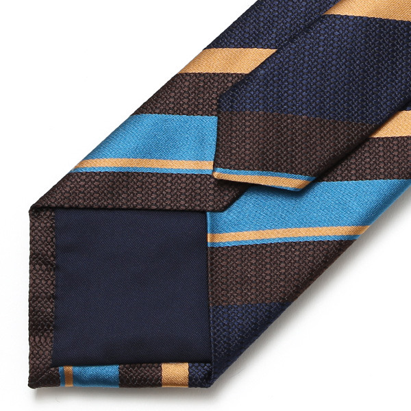  ネクタイ おしゃれ ストライプ 柄 ビジネス フォーマル シルク 100％ 絹 光沢 高級 西陣織 日本製 ブラウン 茶 茶色 転勤 昇進 プレゼント 彼氏 夫 ギフト 誕生日 父の日 社会人 ブランド フランコ スパダ(Franco Spada)