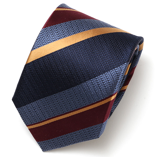 フランコ スパダ(Franco Spada) ネクタイ ストライプ柄 ブルーマルチ