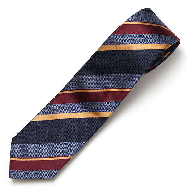  ネクタイ おしゃれ ストライプ 柄 ビジネス フォーマル シルク 100％ 絹 光沢 高級 西陣織 日本製 ブルー ネイビー 青色 転勤 昇進 プレゼント 彼氏 夫 ギフト 誕生日 父の日 社会人 ブランド フランコ スパダ(Franco Spada)