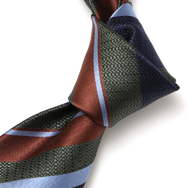  ネクタイ おしゃれ ストライプ 柄 ビジネス フォーマル シルク 100％ 絹 光沢 高級 西陣織 日本製 グリーン 緑色 転勤 昇進 プレゼント 彼氏 夫 ギフト 誕生日 父の日 社会人 ブランド フランコ スパダ(Franco Spada)