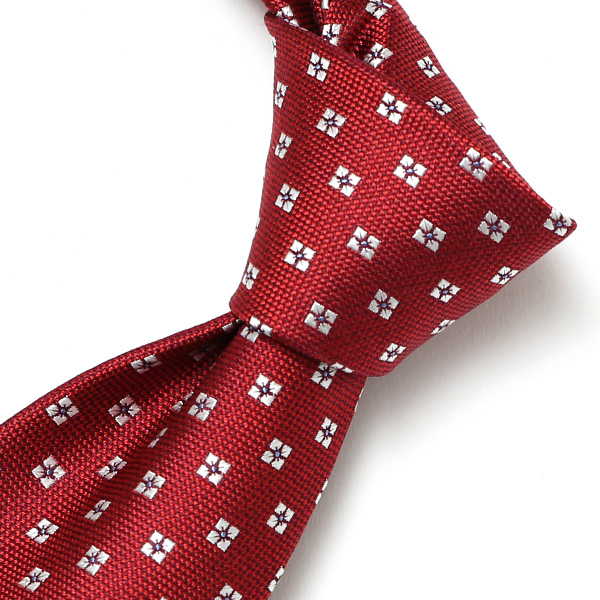  ネクタイ 小花柄 シンプル ビジネス レギュラー幅 日本製 おしゃれ ネクタイ ブランド メンズ シルク レッド ワイン 赤色 男性 彼氏 旦那 夫 プレゼント 誕生日 父の日 社会人 高級 絹 フランコ スパダ(Franco Spada)