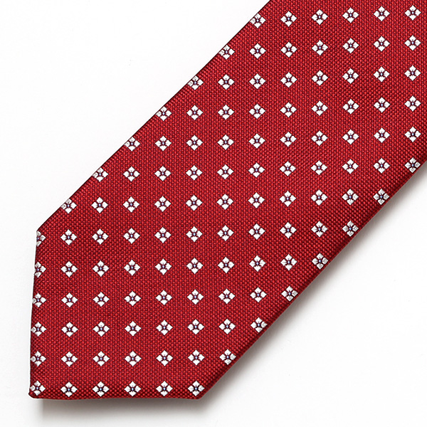  ネクタイ 小花柄 シンプル ビジネス レギュラー幅 日本製 おしゃれ ネクタイ ブランド メンズ シルク レッド ワイン 赤色 男性 彼氏 旦那 夫 プレゼント 誕生日 父の日 社会人 高級 絹 フランコ スパダ(Franco Spada)
