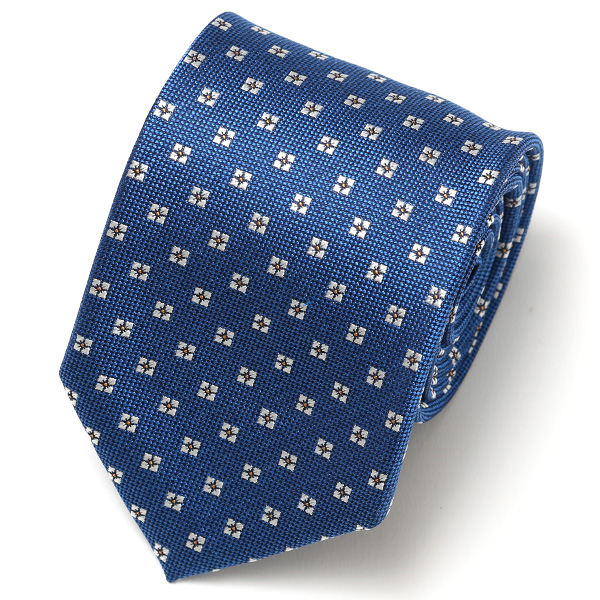 フランコ スパダ(Franco Spada) ネクタイ 小花柄 ブルー