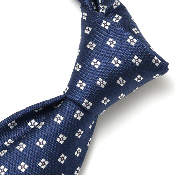  ネクタイ 小花柄 シンプル ビジネス レギュラー幅 日本製 おしゃれ ネクタイ ブランド メンズ シルク ブルー ネイビー 青色 男性 彼氏 旦那 夫 プレゼント 誕生日 父の日 社会人 高級 絹 フランコ スパダ(Franco Spada)
