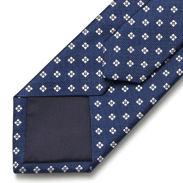  ネクタイ 小花柄 シンプル ビジネス レギュラー幅 日本製 おしゃれ ネクタイ ブランド メンズ シルク ブルー ネイビー 青色 男性 彼氏 旦那 夫 プレゼント 誕生日 父の日 社会人 高級 絹 フランコ スパダ(Franco Spada)