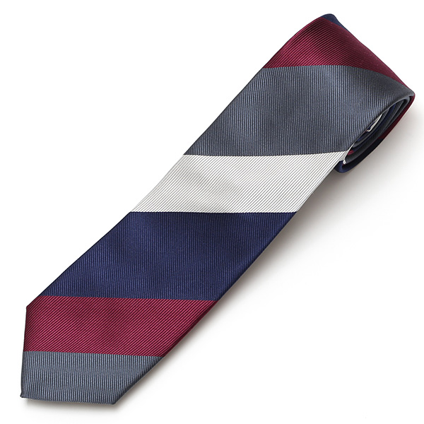  創業70年 高級ネクタイ専門ブランド 日本製 シルク100% ストライプ ワイン レッド ワイン 赤色 ネクタイ レジメンタル 誕生日 プレゼント 30代 40代 50代 男性 結婚式 披露宴 ビジネス メンズ