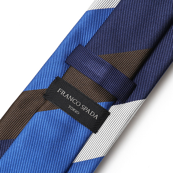  創業70年 高級ネクタイ専門ブランド 日本製 シルク100% ストライプ ブルー ネイビー 青色 ネクタイ レジメンタル 誕生日 プレゼント 30代 40代 50代 男性 結婚式 披露宴 ビジネス メンズ