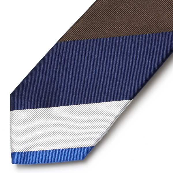  創業70年 高級ネクタイ専門ブランド 日本製 シルク100% ストライプ ブルー ネイビー 青色 ネクタイ レジメンタル 誕生日 プレゼント 30代 40代 50代 男性 結婚式 披露宴 ビジネス メンズ