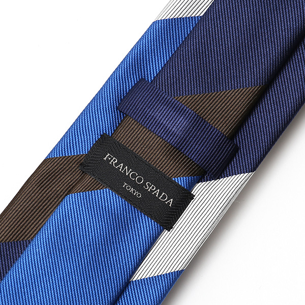  創業70年 高級ネクタイ専門ブランド 日本製 シルク100% ストライプ ブルー ネイビー 青色 ネクタイ レジメンタル 誕生日 プレゼント 30代 40代 50代 男性 結婚式 披露宴 ビジネス メンズ
