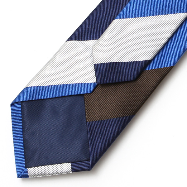  創業70年 高級ネクタイ専門ブランド 日本製 シルク100% ストライプ ブルー ネイビー 青色 ネクタイ レジメンタル 誕生日 プレゼント 30代 40代 50代 男性 結婚式 披露宴 ビジネス メンズ