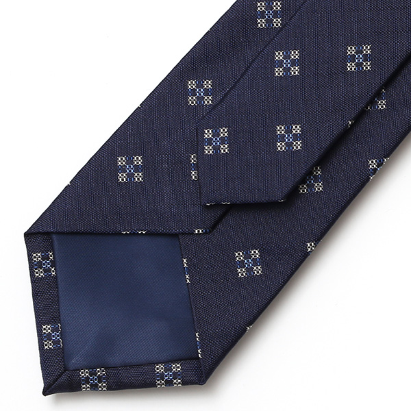  【2023春夏新作】Franco Spada(フランコスパダ) ネクタイ 日本製 シルク100％ ブルー ネイビー 青色 小紋柄 国産 ブランド 結婚式 披露宴 ビジネス 30代 40代 50代 プレゼント ギフト 父の日 誕生日 男性 彼氏 旦那 夫 メンズ