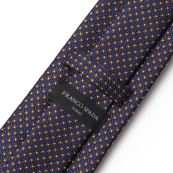  【2023春夏新作】創業70年 日本の高級ネクタイ専門ブランド ブラウン 茶 茶色 シルク100% ネクタイ ドット 総柄 30代 40代 50代 プレゼント ギフト 父の日 誕生日 男性 彼氏 旦那 夫 メンズ