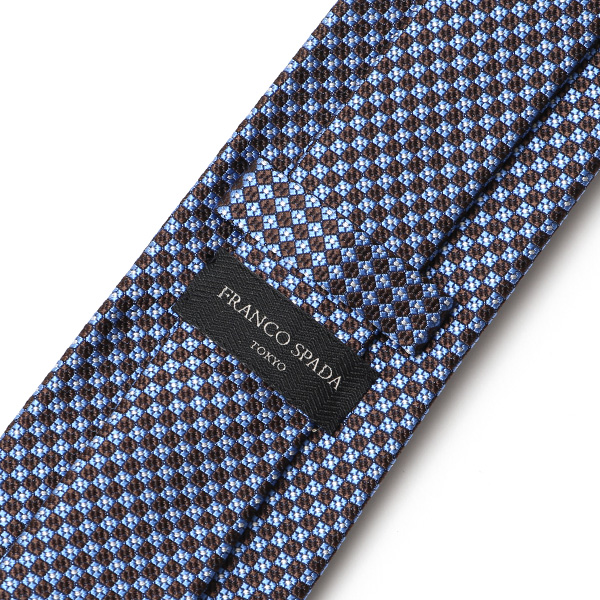  【2023春夏新作】創業70年 日本の高級ネクタイ専門ブランド ブルー ネイビー 青色 シルク100% ネクタイ ドット 総柄 30代 40代 50代 プレゼント ギフト 父の日 誕生日 男性 彼氏 旦那 夫 メンズ