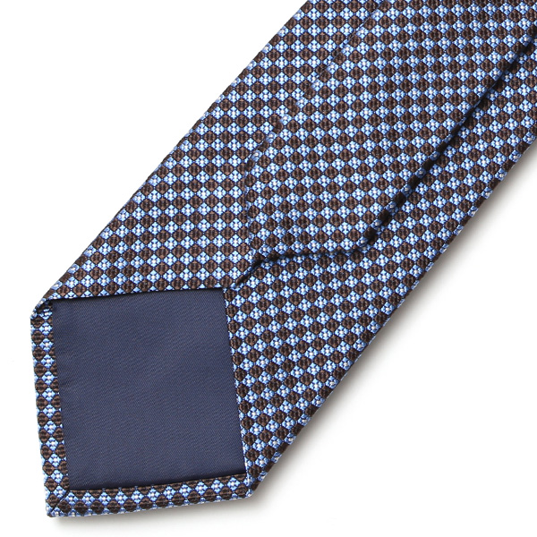  【2023春夏新作】創業70年 日本の高級ネクタイ専門ブランド ブルー ネイビー 青色 シルク100% ネクタイ ドット 総柄 30代 40代 50代 プレゼント ギフト 父の日 誕生日 男性 彼氏 旦那 夫 メンズ