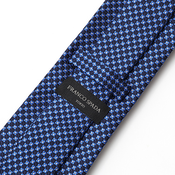  【2023春夏新作】創業70年 日本の高級ネクタイ専門ブランド ブルー ネイビー 青色 シルク100% ネクタイ ドット 総柄 30代 40代 50代 プレゼント ギフト 父の日 誕生日 男性 彼氏 旦那 夫 メンズ