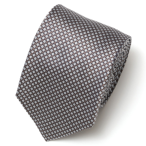 フランコ スパダ(Franco Spada) ネクタイ 2023春夏モデル ドット柄 [fra0055] ブラウン