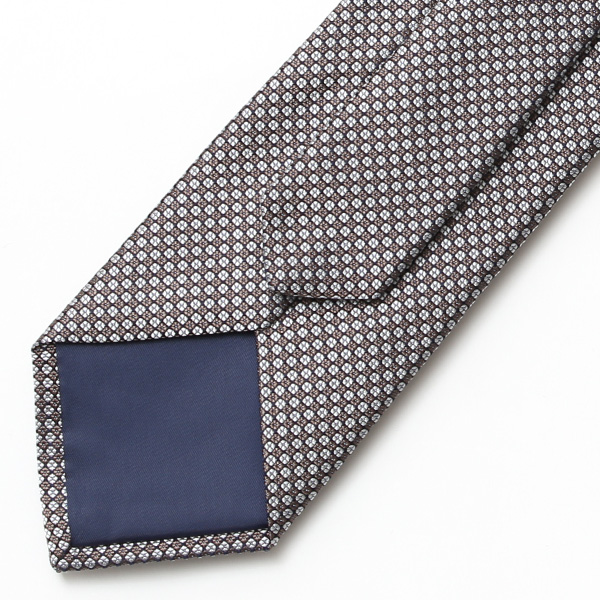 フランコスパダ 2023春夏 ネクタイ シルク100% 日本製 ブランド ブラウン 茶 茶色 ドット柄 総柄 結婚式 披露宴 ビジネス 社会人 パーティー フォーマル 京都 西陣織 国産 高級 おしゃれ 上品 プレゼント ギフト 30代 40代 50代