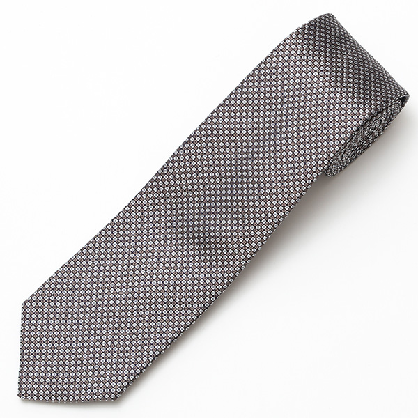 フランコスパダ 2023春夏 ネクタイ シルク100% 日本製 ブランド ブラウン 茶 茶色 ドット柄 総柄 結婚式 披露宴 ビジネス 社会人 パーティー フォーマル 京都 西陣織 国産 高級 おしゃれ 上品 プレゼント ギフト 30代 40代 50代