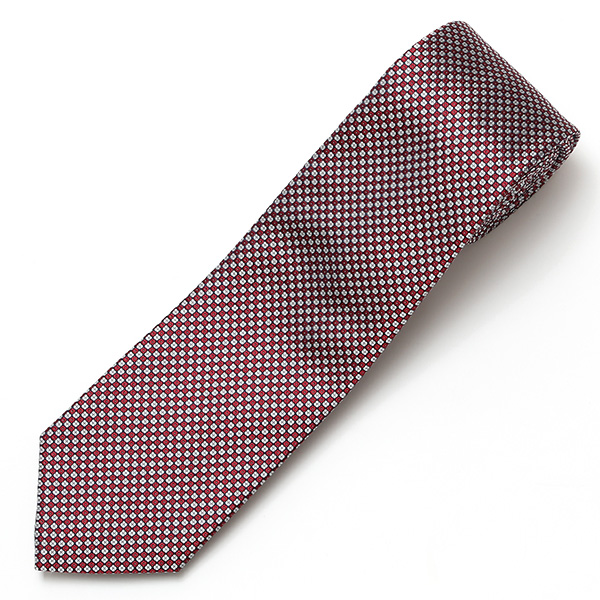  フランコスパダ 2023春夏 ネクタイ シルク100% 日本製 ブランド レッド ワイン 赤色 ドット柄 総柄 結婚式 披露宴 ビジネス 社会人 パーティー フォーマル 京都 西陣織 国産 高級 おしゃれ 上品 プレゼント ギフト 30代 40代 50代