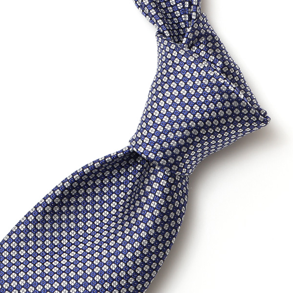  フランコスパダ 2023春夏 ネクタイ シルク100% 日本製 ブランド ブルー ネイビー 青色 ドット柄 総柄 結婚式 披露宴 ビジネス 社会人 パーティー フォーマル 京都 西陣織 国産 高級 おしゃれ 上品 プレゼント ギフト 30代 40代 50代
