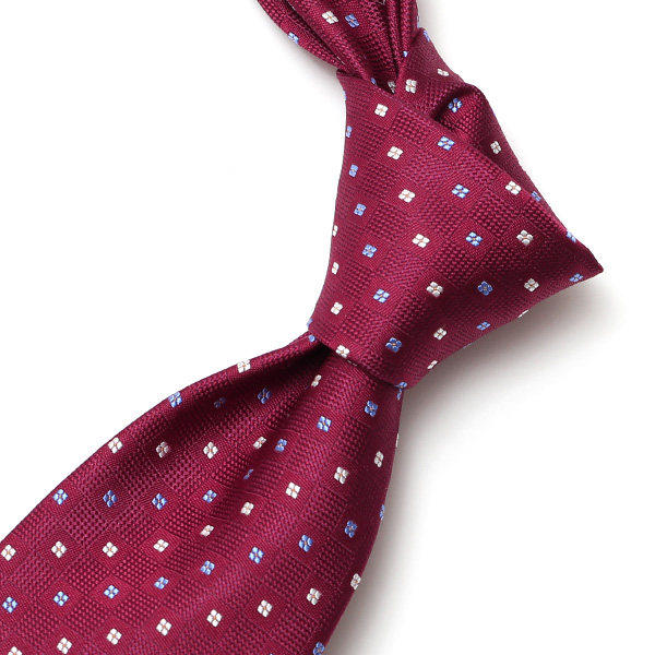  【2023春夏新作】創業70年 日本の高級ネクタイ専門ブランド シルク100% レッド ワイン 赤色 日本製 ネクタイ 京都 西陣織 国産 ブランド 結婚式 披露宴 ビジネス 社会人 ドット柄 小紋柄 パーティー 父の日 クリスマス 誕生日 就職祝い プレゼント
