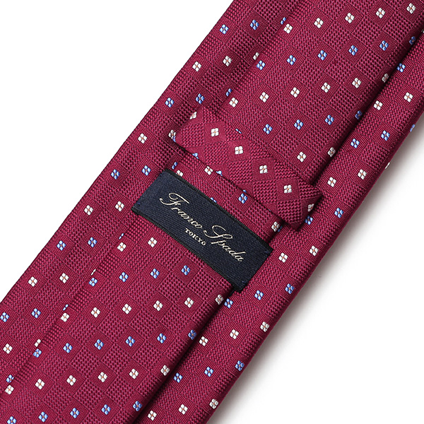  【2023春夏新作】創業70年 日本の高級ネクタイ専門ブランド シルク100% レッド ワイン 赤色 日本製 ネクタイ 京都 西陣織 国産 ブランド 結婚式 披露宴 ビジネス 社会人 ドット柄 小紋柄 パーティー 父の日 クリスマス 誕生日 就職祝い プレゼント