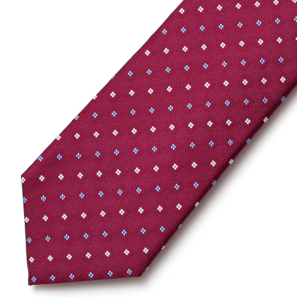  【2023春夏新作】創業70年 日本の高級ネクタイ専門ブランド シルク100% レッド ワイン 赤色 日本製 ネクタイ 京都 西陣織 国産 ブランド 結婚式 披露宴 ビジネス 社会人 ドット柄 小紋柄 パーティー 父の日 クリスマス 誕生日 就職祝い プレゼント