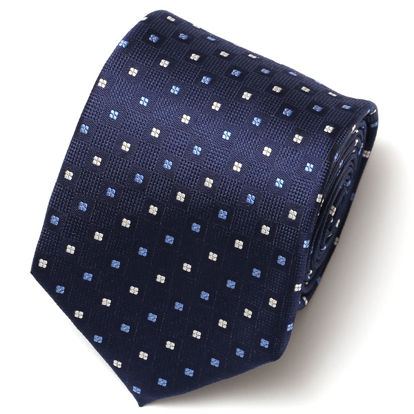 フランコ スパダ(Franco Spada) ネクタイ 2023春夏モデル 小紋柄 [fra0056] ネイビー