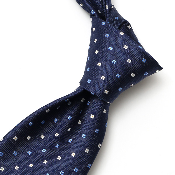  【2023春夏新作】創業70年 日本の高級ネクタイ専門ブランド シルク100% ブルー ネイビー 青色 日本製 ネクタイ 京都 西陣織 国産 ブランド 結婚式 披露宴 ビジネス 社会人 ドット柄 小紋柄 パーティー 父の日 クリスマス 誕生日 就職祝い プレゼント