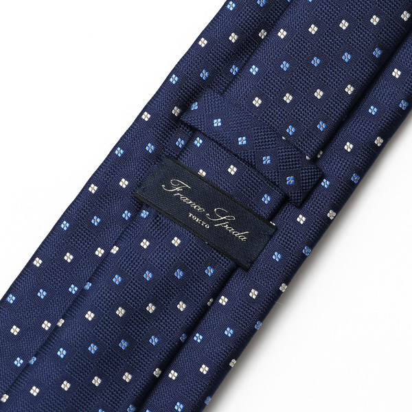  【2023春夏新作】創業70年 日本の高級ネクタイ専門ブランド シルク100% ブルー ネイビー 青色 日本製 ネクタイ 京都 西陣織 国産 ブランド 結婚式 披露宴 ビジネス 社会人 ドット柄 小紋柄 パーティー 父の日 クリスマス 誕生日 就職祝い プレゼント