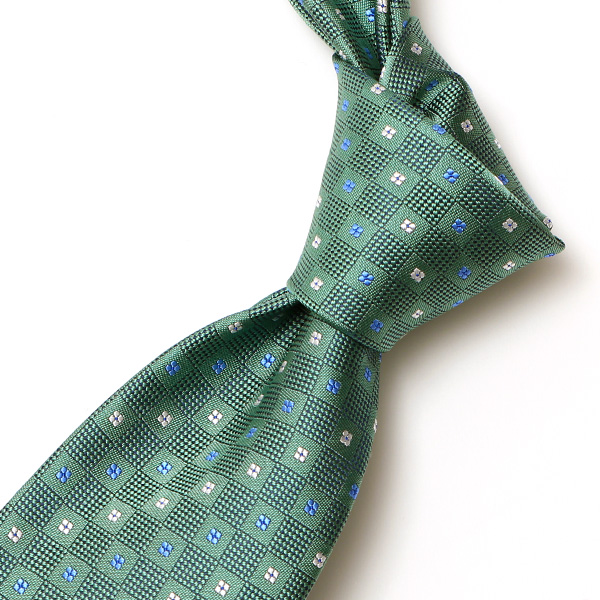  【2023春夏新作】創業70年 日本の高級ネクタイ専門ブランド シルク100% グリーン 緑色 日本製 ネクタイ 京都 西陣織 国産 ブランド 結婚式 披露宴 ビジネス 社会人 ドット柄 小紋柄 パーティー 父の日 クリスマス 誕生日 就職祝い プレゼント