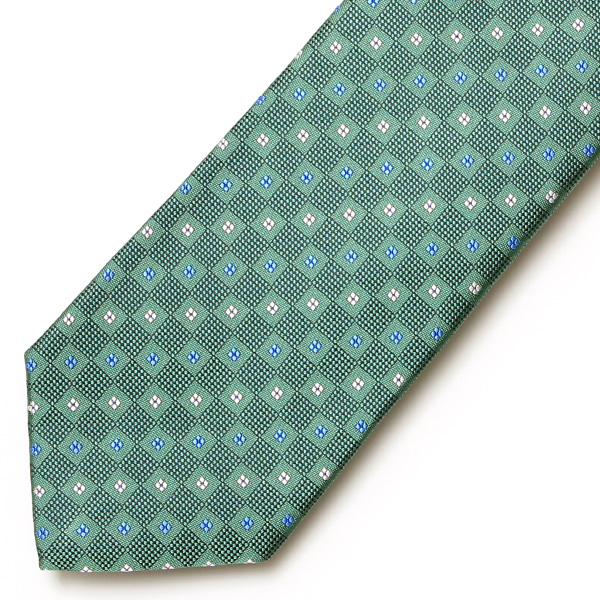  【2023春夏新作】創業70年 日本の高級ネクタイ専門ブランド シルク100% グリーン 緑色 日本製 ネクタイ 京都 西陣織 国産 ブランド 結婚式 披露宴 ビジネス 社会人 ドット柄 小紋柄 パーティー 父の日 クリスマス 誕生日 就職祝い プレゼント