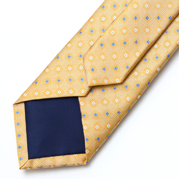  【2023春夏新作】創業70年 日本の高級ネクタイ専門ブランド シルク100% イエロー 黄色 日本製 ネクタイ 京都 西陣織 国産 ブランド 結婚式 披露宴 ビジネス 社会人 ドット柄 小紋柄 パーティー 父の日 クリスマス 誕生日 就職祝い プレゼント