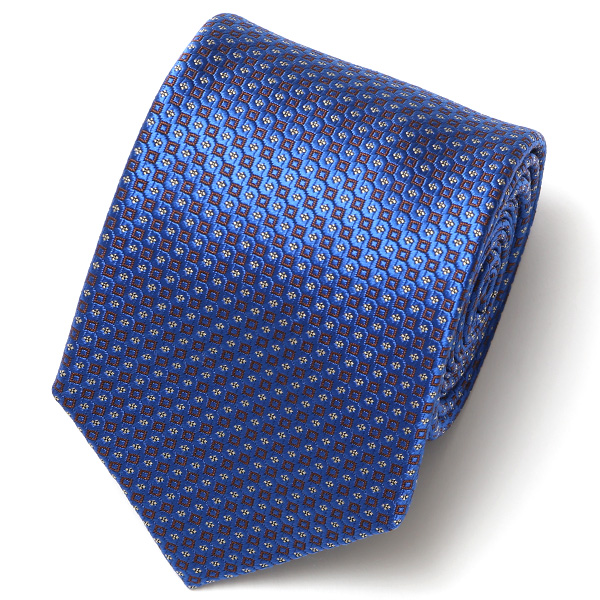 フランコ スパダ(Franco Spada) ネクタイ 2023春夏モデル 小紋柄 [fra0058] ブルー