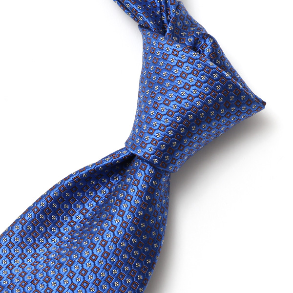  創業70年 高級ネクタイ専門ブランド 日本製 シルク100%  ブルー ネイビー 青色 ネクタイ ドット柄 ピンドット 総柄 結婚式 披露宴 ビジネス 仕事 40代 50代 60代 プレゼント ギフト 父の日 誕生日 クリスマス 就職祝い 男性 彼氏 メンズ