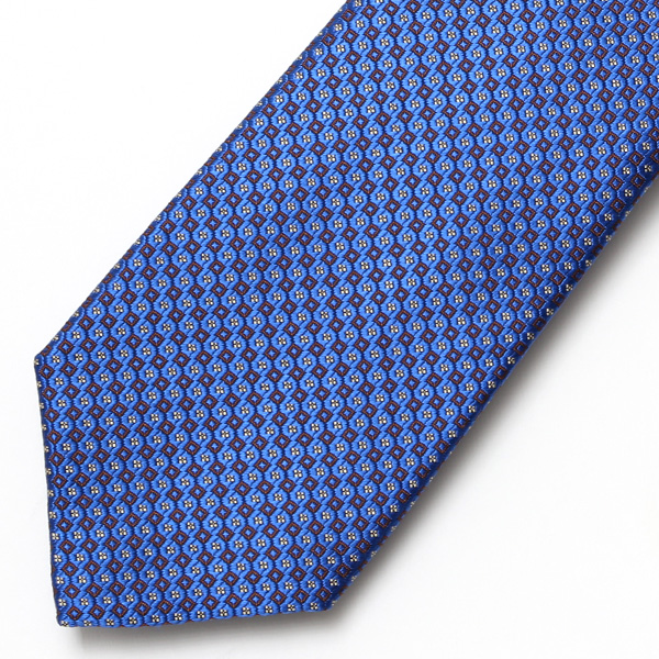  創業70年 高級ネクタイ専門ブランド 日本製 シルク100%  ブルー ネイビー 青色 ネクタイ ドット柄 ピンドット 総柄 結婚式 披露宴 ビジネス 仕事 40代 50代 60代 プレゼント ギフト 父の日 誕生日 クリスマス 就職祝い 男性 彼氏 メンズ