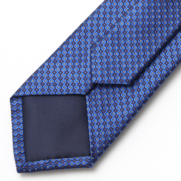  創業70年 高級ネクタイ専門ブランド 日本製 シルク100%  ブルー ネイビー 青色 ネクタイ ドット柄 ピンドット 総柄 結婚式 披露宴 ビジネス 仕事 40代 50代 60代 プレゼント ギフト 父の日 誕生日 クリスマス 就職祝い 男性 彼氏 メンズ