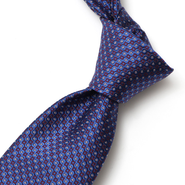  創業70年 高級ネクタイ専門ブランド 日本製 シルク100%  ブルー ネイビー 青色 ネクタイ ドット柄 ピンドット 総柄 結婚式 披露宴 ビジネス 仕事 40代 50代 60代 プレゼント ギフト 父の日 誕生日 クリスマス 就職祝い 男性 彼氏 メンズ