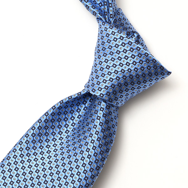 創業70年 高級ネクタイ専門ブランド 日本製 シルク100%  ブルー ネイビー 青色 ネクタイ ドット柄 ピンドット 総柄 結婚式 披露宴 ビジネス 仕事 40代 50代 60代 プレゼント ギフト 父の日 誕生日 クリスマス 就職祝い 男性 彼氏 メンズ