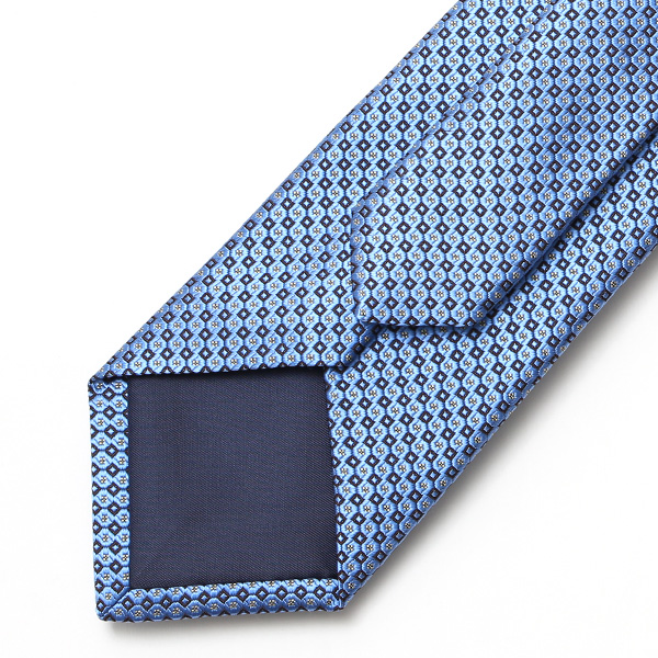  創業70年 高級ネクタイ専門ブランド 日本製 シルク100%  ブルー ネイビー 青色 ネクタイ ドット柄 ピンドット 総柄 結婚式 披露宴 ビジネス 仕事 40代 50代 60代 プレゼント ギフト 父の日 誕生日 クリスマス 就職祝い 男性 彼氏 メンズ