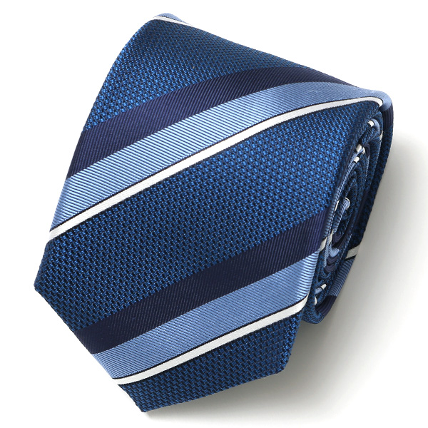 フランコ スパダ(Franco Spada) ネクタイ 2023春夏モデル ストライプ柄 [fra0059] ブルー