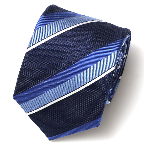 フランコ スパダ(Franco Spada) ネクタイ 2023春夏モデル ストライプ柄 [fra0059] ネイビー