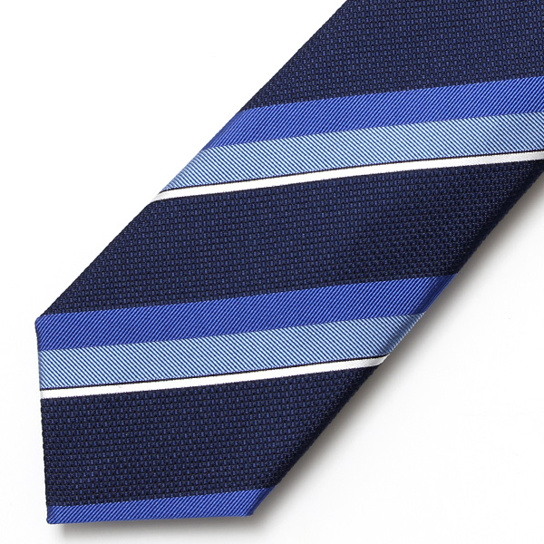 【2023春夏新作】Franco Spada(フランコスパダ) ネクタイ 化粧箱付き ブルー ネイビー 青色 ストライプ レジメンタル 日本製 ブランド シルク 100% おしゃれ 上品 シンプル 高級 紳士 メンズ 男性 プレゼント ギフト 結婚式 披露宴 ビジネス 父の日