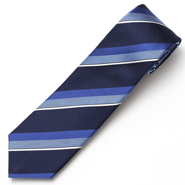 【2023春夏新作】Franco Spada(フランコスパダ) ネクタイ 化粧箱付き ブルー ネイビー 青色 ストライプ レジメンタル 日本製 ブランド シルク 100% おしゃれ 上品 シンプル 高級 紳士 メンズ 男性 プレゼント ギフト 結婚式 披露宴 ビジネス 父の日
