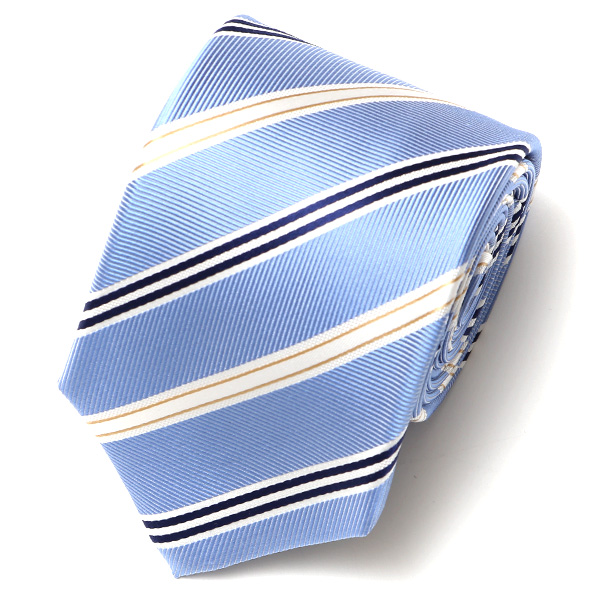 フランコ スパダ(Franco Spada) ネクタイ 2023春夏モデル ストライプ柄 [fra0060] ライトブルー