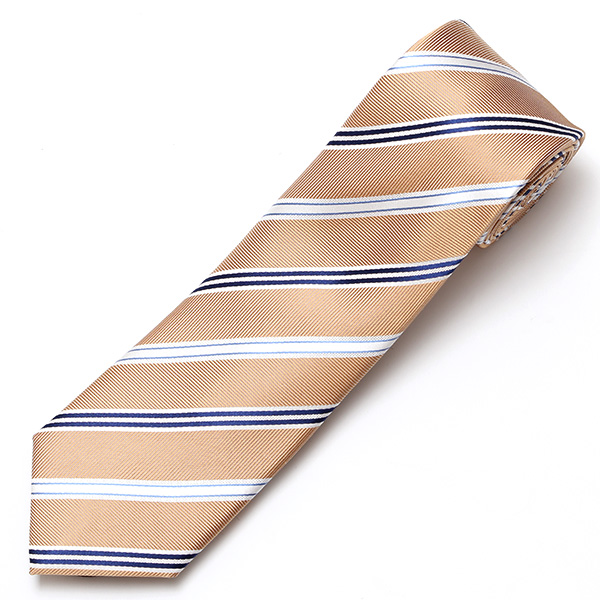  【2023春夏新作】創業70年 日本の高級ネクタイ専門ブランド シルク100% イエロー 黄色 化粧箱付き レジメンタル ストライプ ネクタイ 結婚式 披露宴 ビジネス 30代 40代 50代 父の日 誕生日 男性 メンズ 彼氏 おしゃれ 上品 高級 紳士